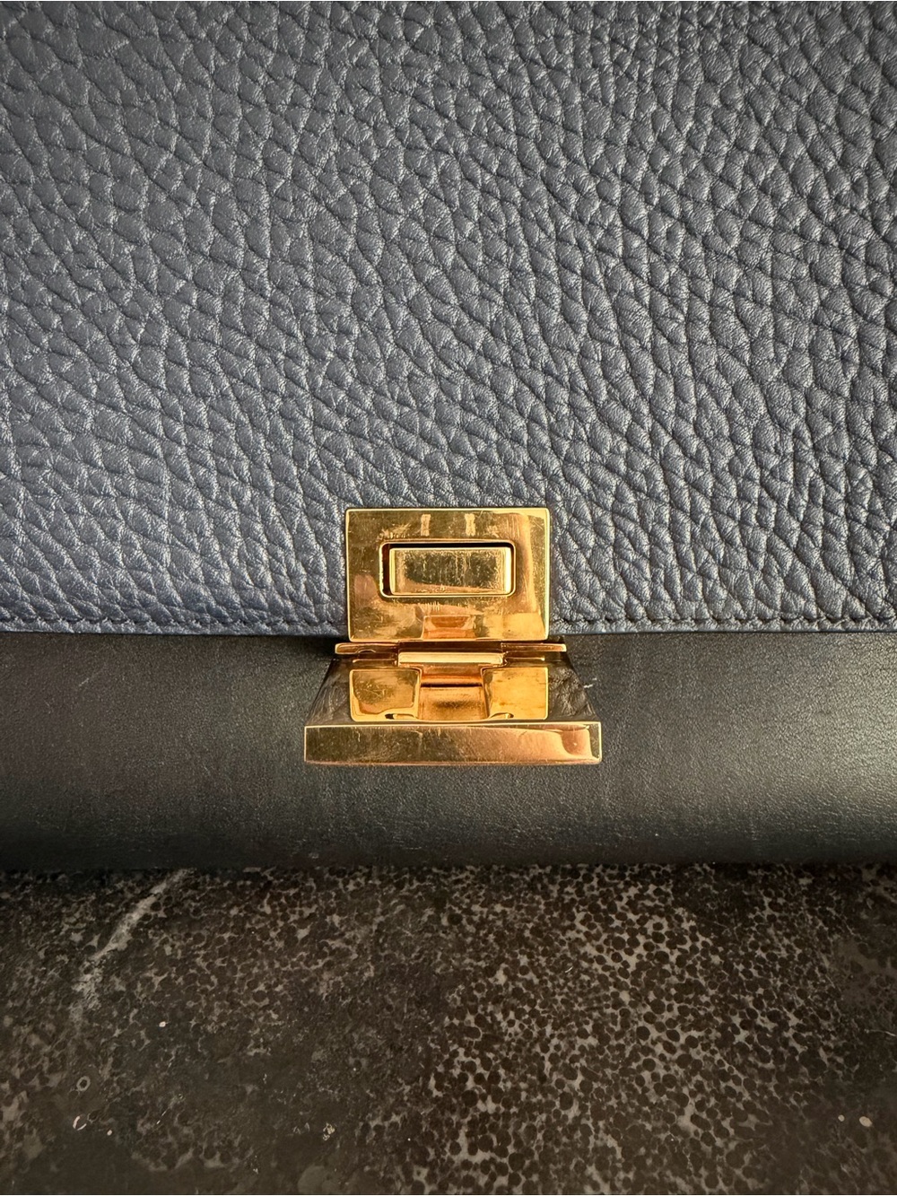 Celine Trapeze Bag with Gold Hardware and Shoulder Strap - Pre-Loved - Picture 10 of 13